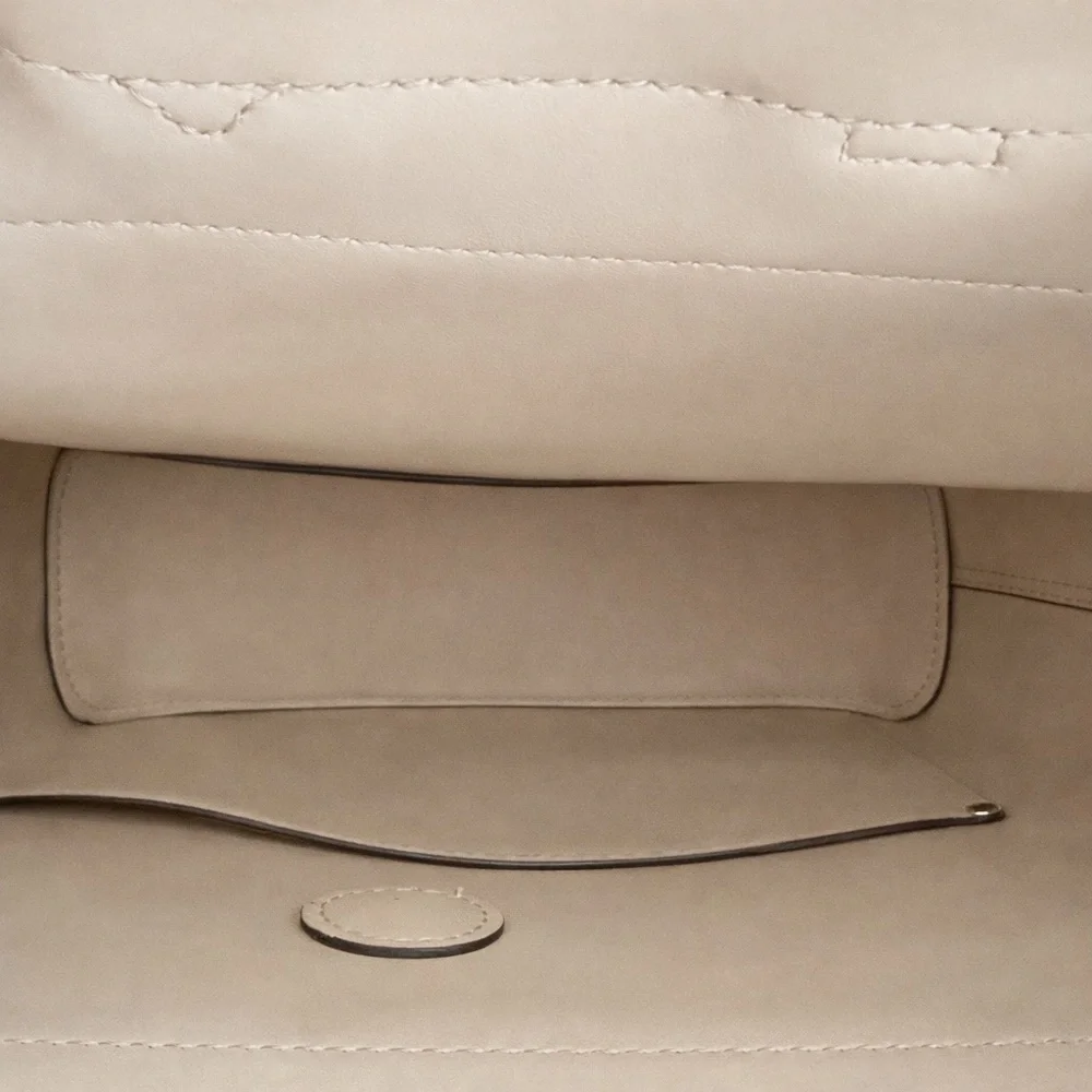 Michael Kors Hayes Medium Pebbled Leather Backpack Olive Green Gold Hardware - Picture 9 of 9